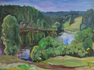 altoniškių tvenkinys vasarą