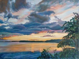 238 saulėlydis prie kauno marių