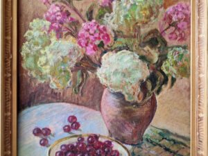 natiurmortas su vyšniomis