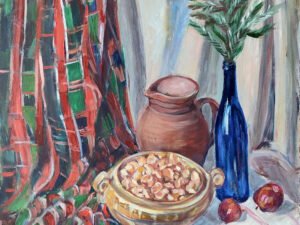 natiurmortas su kūčiukais