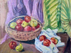 natiurmortas obuoliai